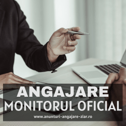 angajare monitorul oficial